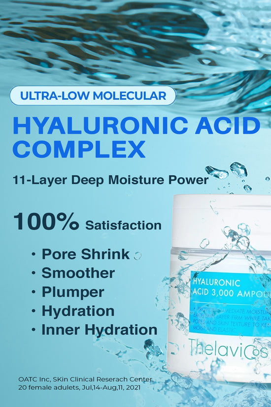 Thelavicos Hyaluronic Acid 3,000 Ampoule Pad 155ml/70pads