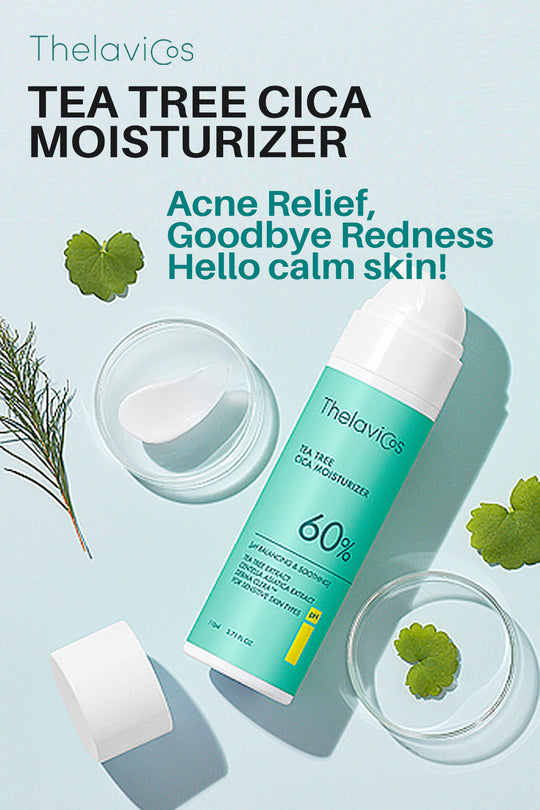 Thelavicos Tea Tree Cica 60 Moisturizer 110ml/3.71 fl.oz | Soothing for Acne, Sensitive Skin