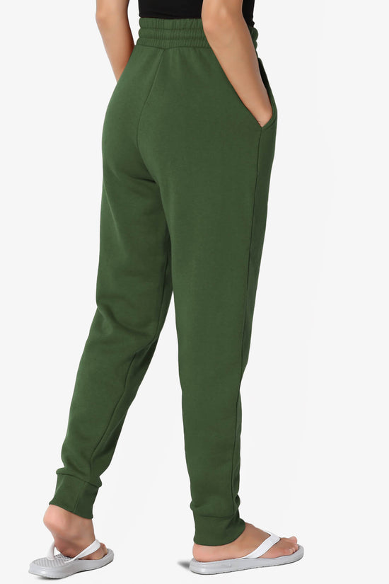 Tove Drawstring Jogger Sweatpants ARMY GREEN_4