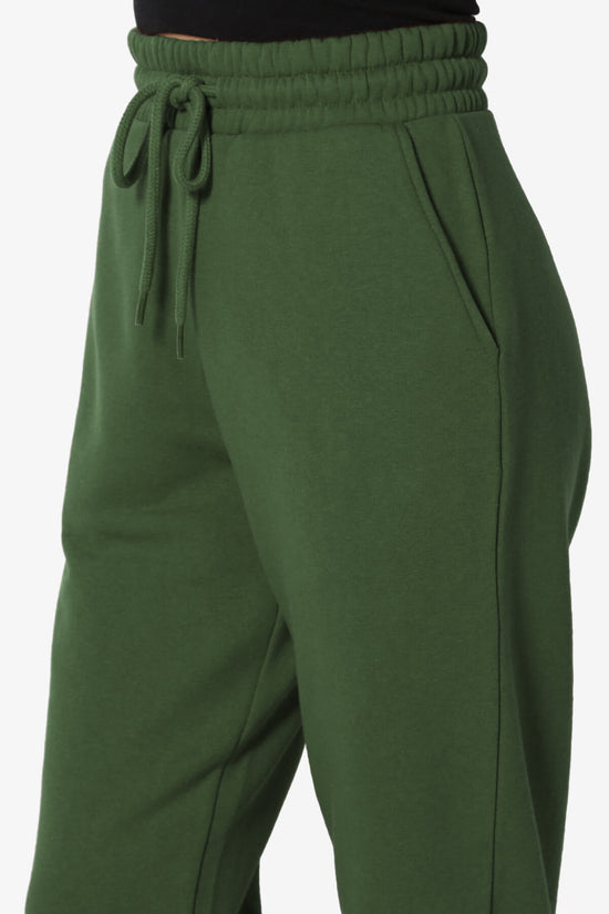 Tove Drawstring Jogger Sweatpants ARMY GREEN_5