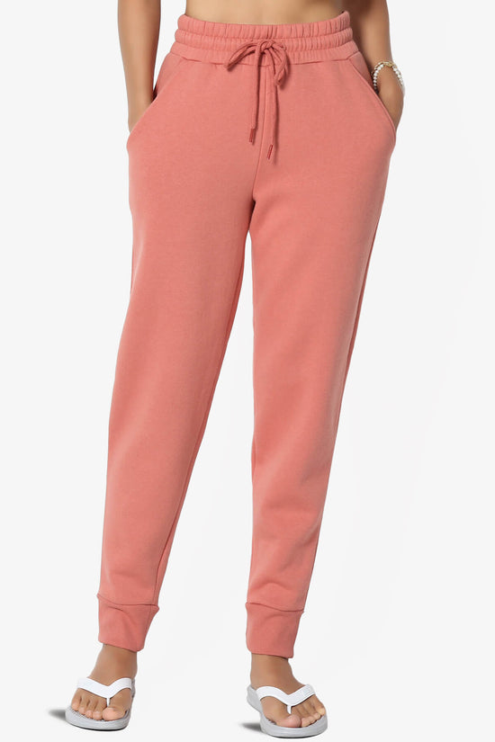 Tove Drawstring Jogger Sweatpants ASH ROSE_1