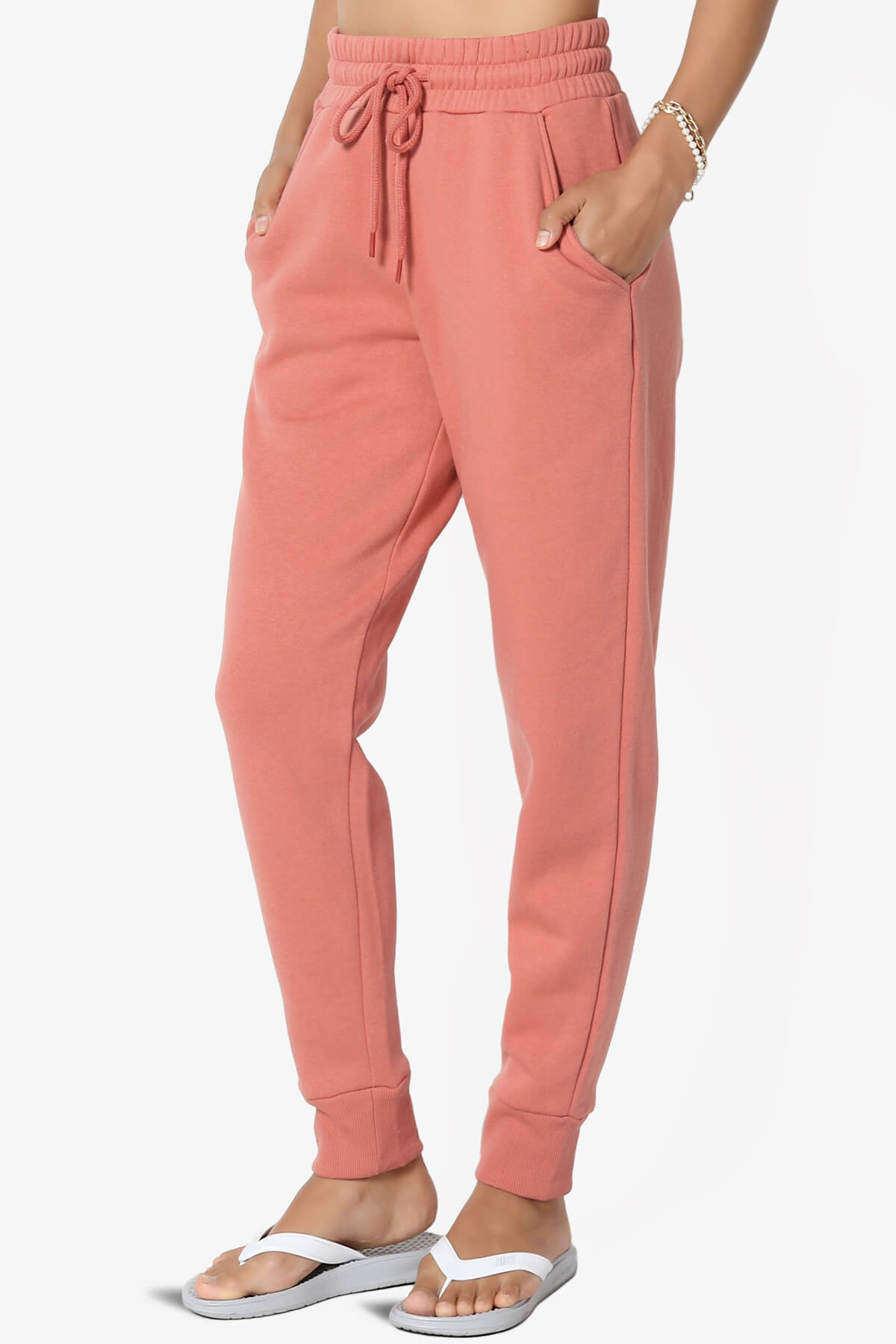 Tove Drawstring Jogger Sweatpants ASH ROSE_3