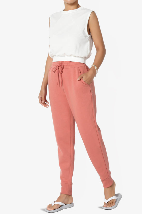 Tove Drawstring Jogger Sweatpants ASH ROSE_6