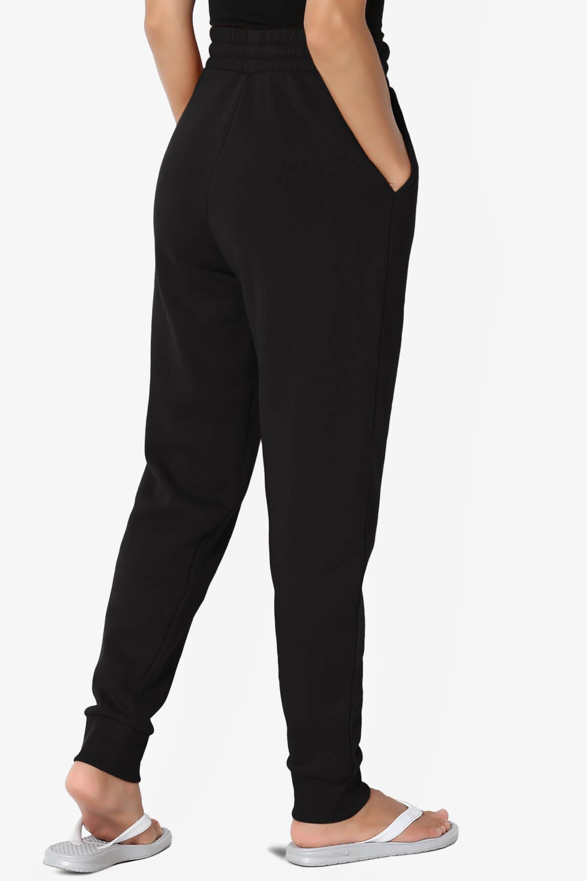 Tove Drawstring Jogger Sweatpants BLACK_4