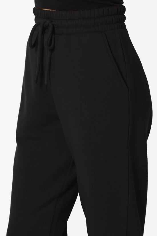 Tove Drawstring Jogger Sweatpants BLACK_5