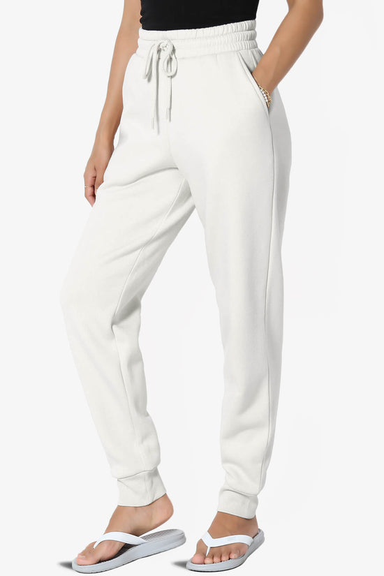 Tove Drawstring Jogger Sweatpants BONE_1
