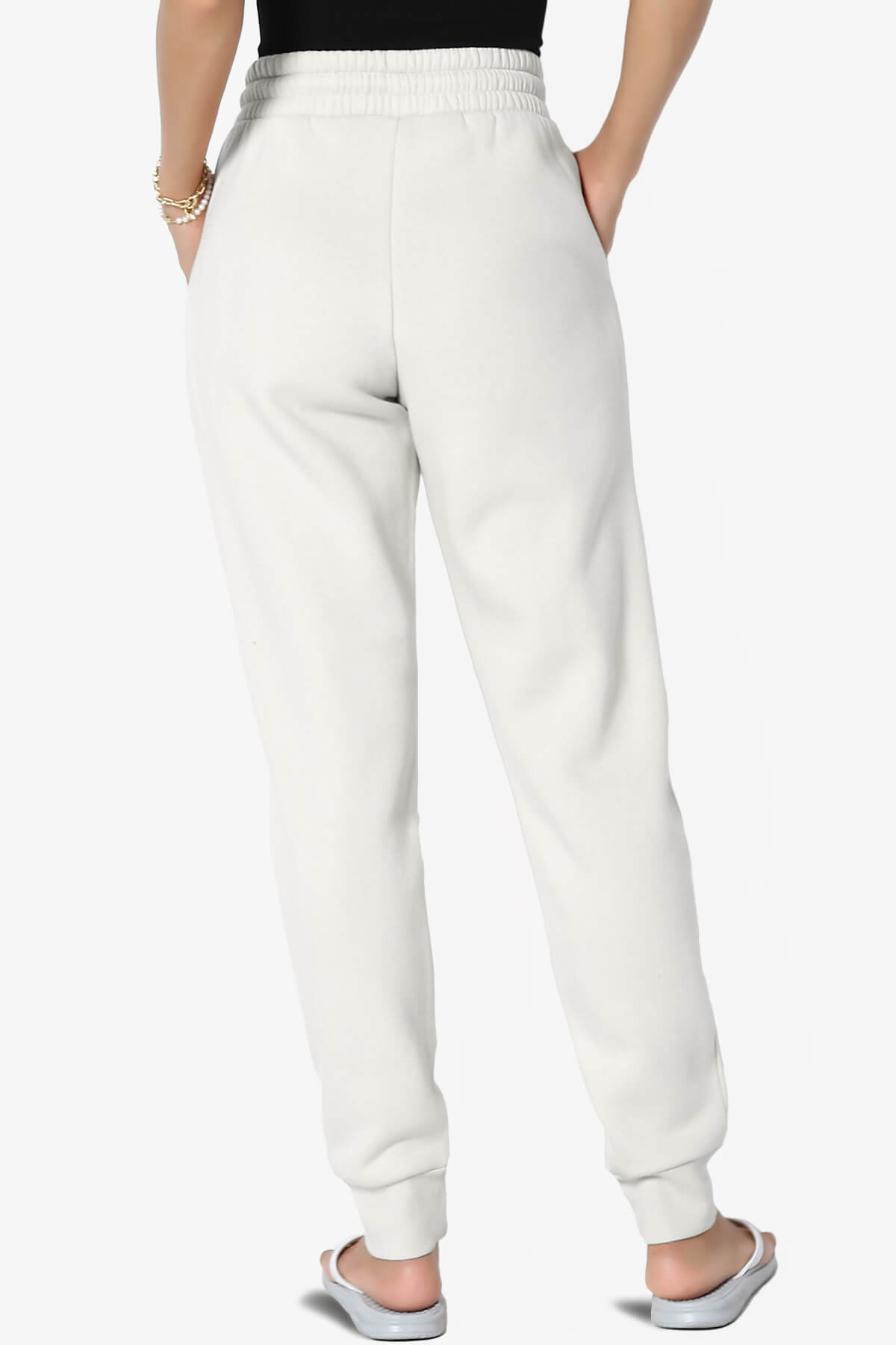 Tove Drawstring Jogger Sweatpants BONE_2