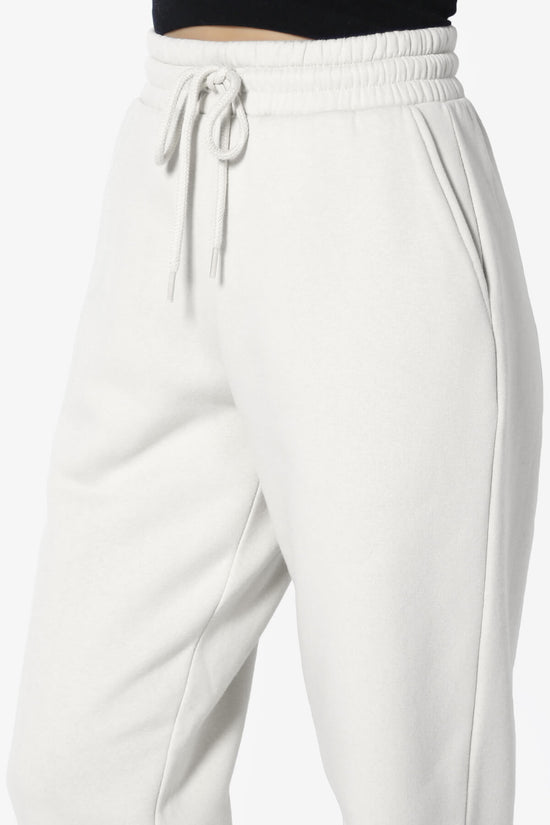 Tove Drawstring Jogger Sweatpants BONE_5