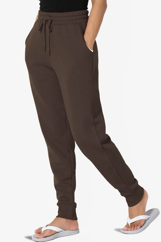 Tove Drawstring Jogger Sweatpants BROWN_3