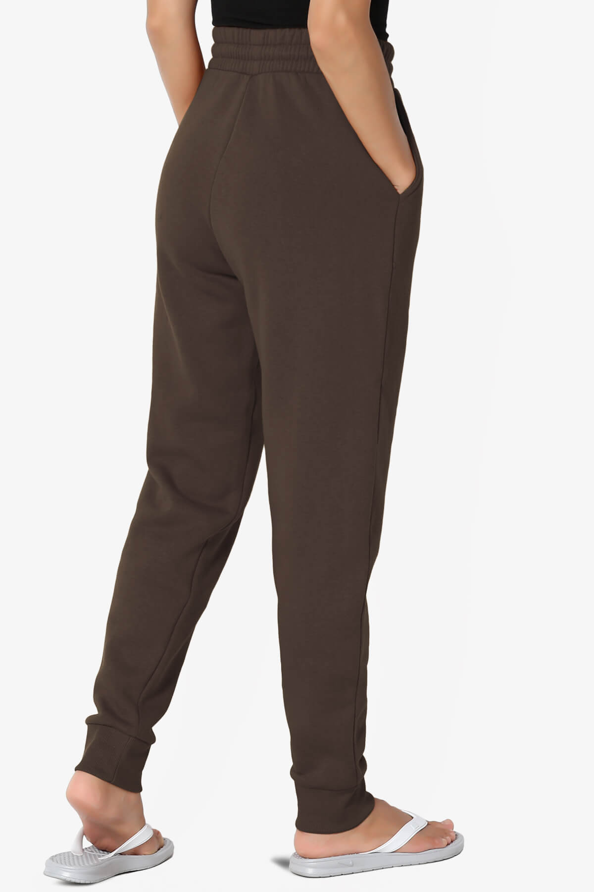Tove Drawstring Jogger Sweatpants BROWN_4
