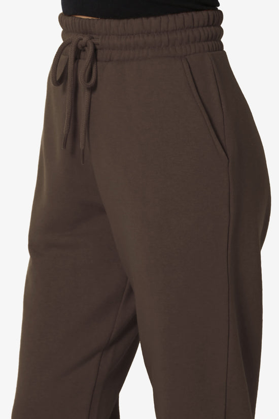 Tove Drawstring Jogger Sweatpants BROWN_5