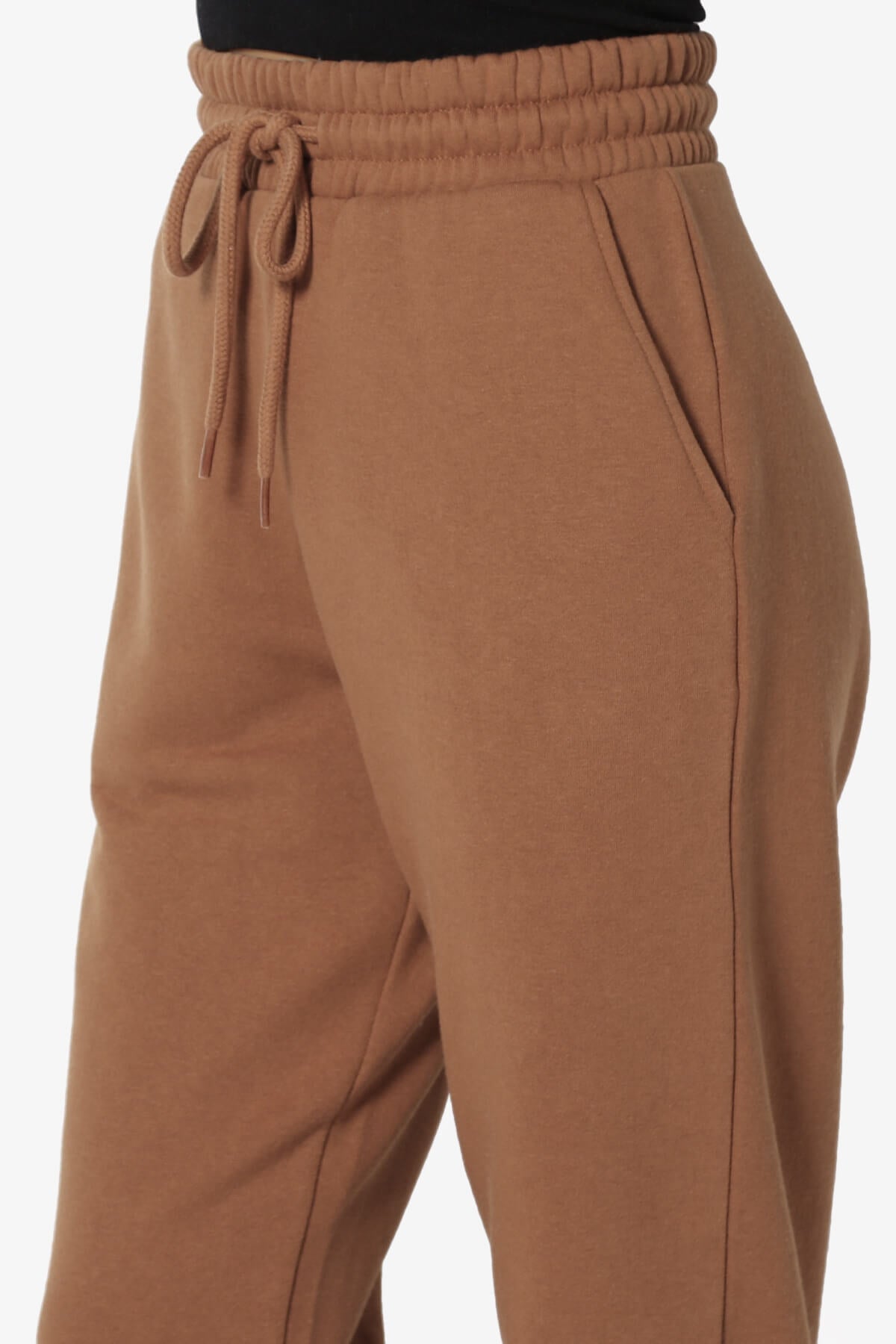 Tove Drawstring Jogger Sweatpants DARK CAMEL_5