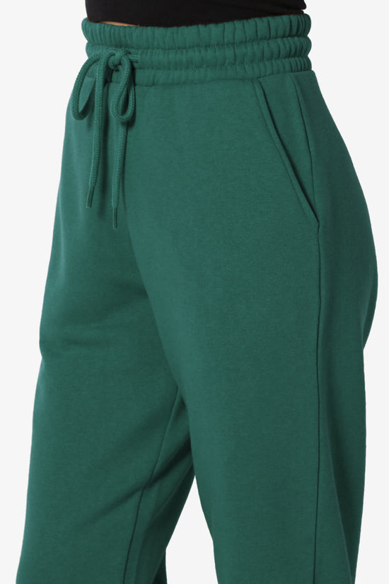 Tove Drawstring Jogger Sweatpants DEEP GREEN_5