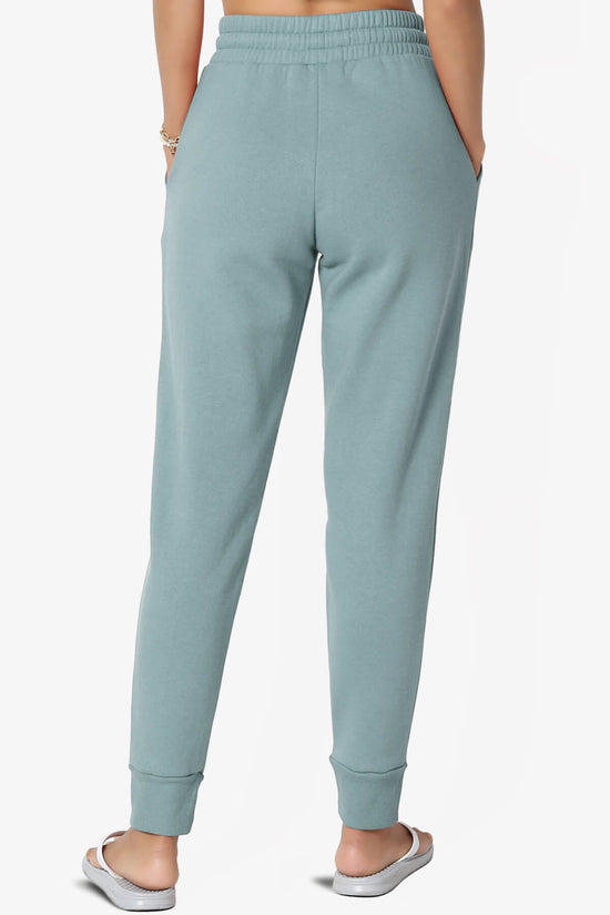 Tove Drawstring Jogger Sweatpants DUSTY BLUE_2