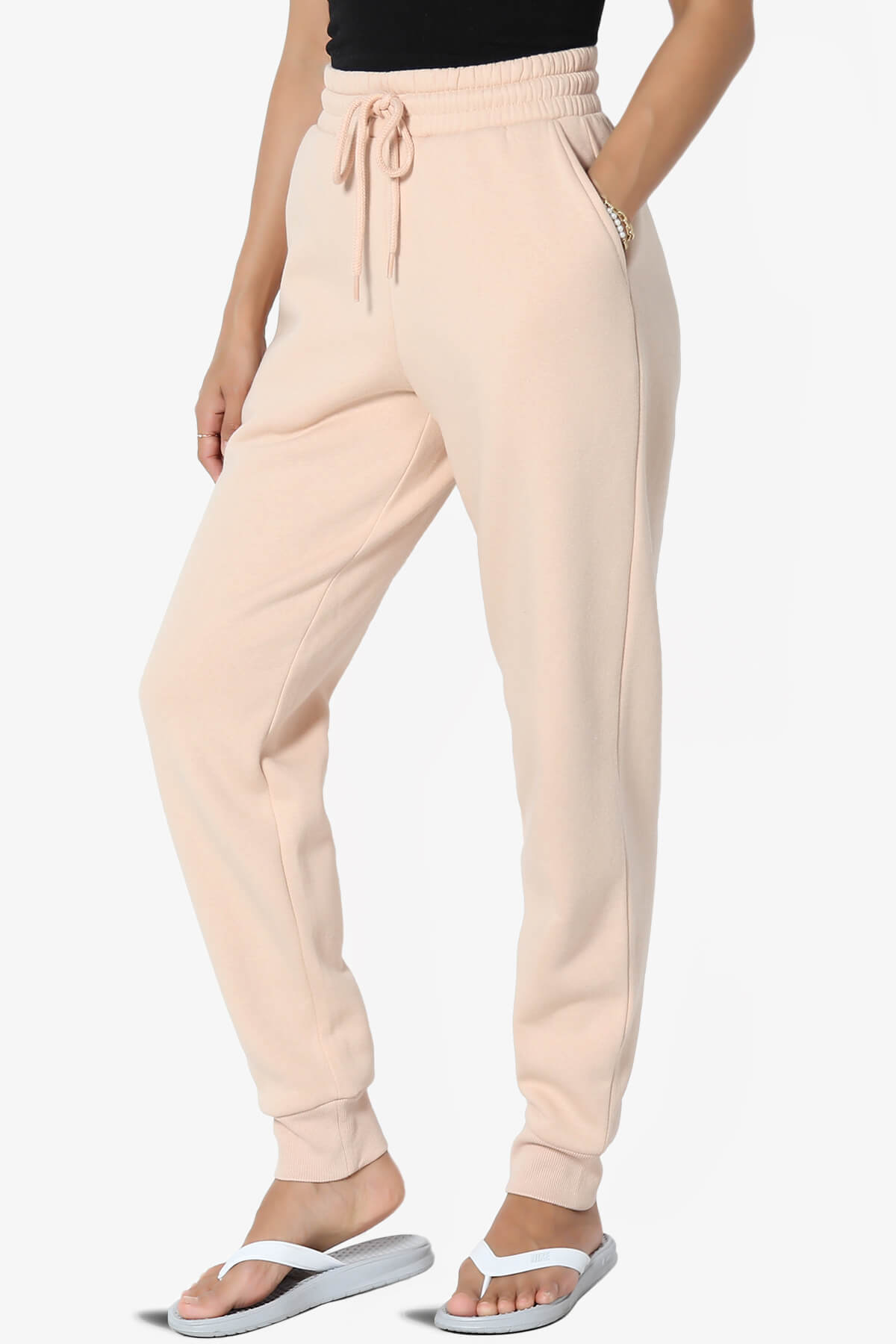 Tove Drawstring Jogger Sweatpants DUSTY BLUSH_1