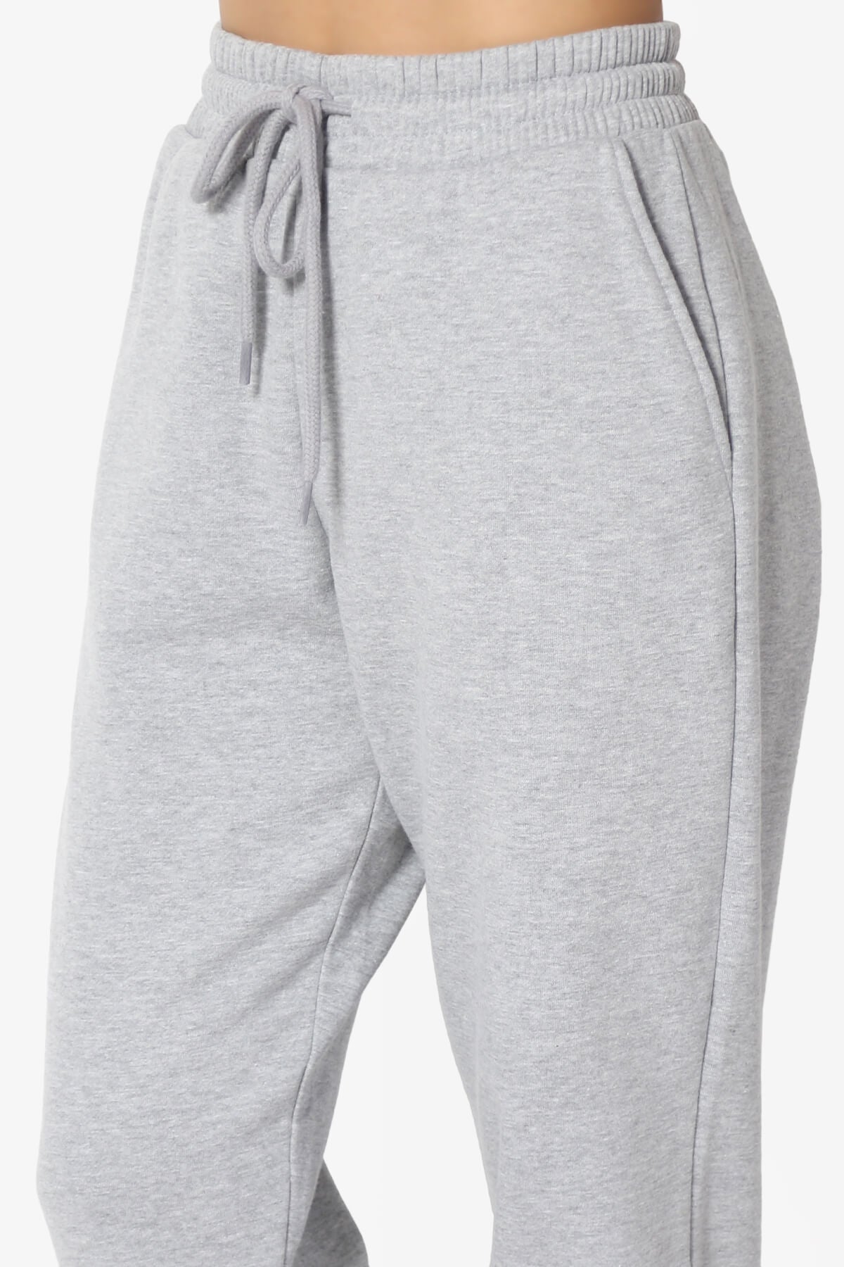 Tove Drawstring Jogger Sweatpants HEATHER GREY_5