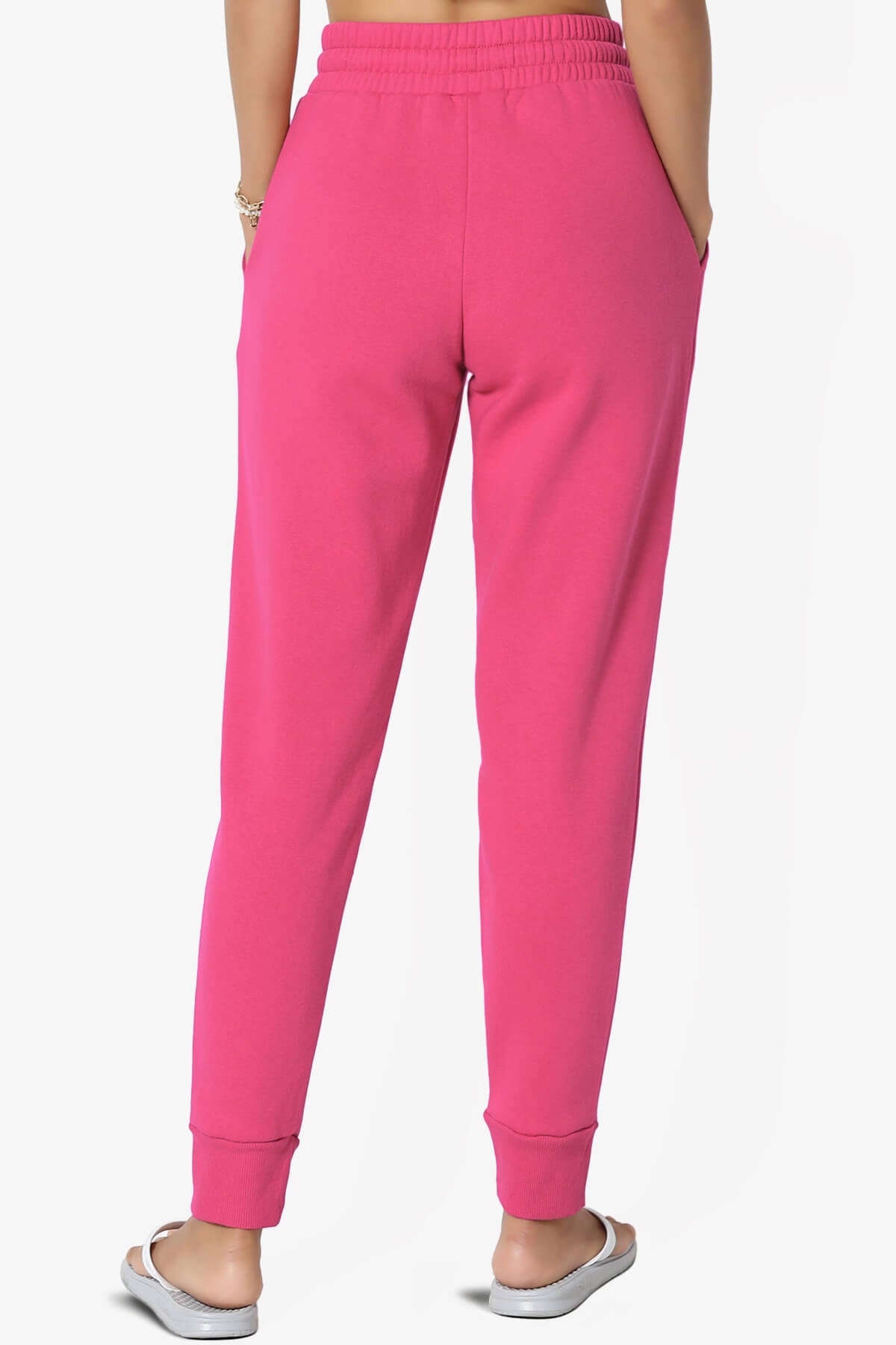 Tove Drawstring Jogger Sweatpants HOT PINK_2