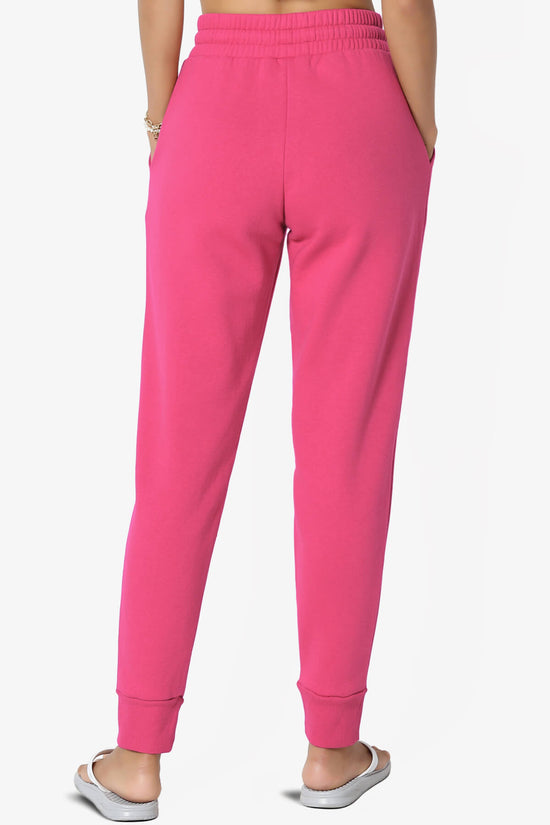 Tove Drawstring Jogger Sweatpants HOT PINK_2