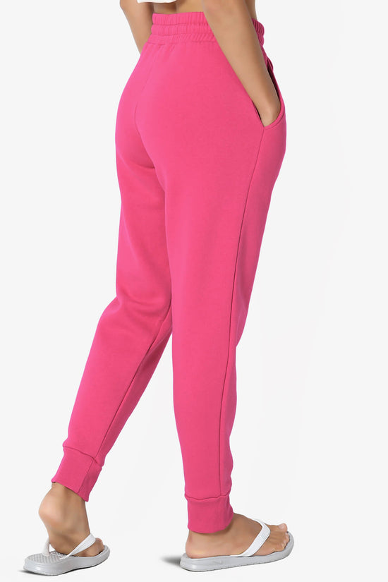 Tove Drawstring Jogger Sweatpants HOT PINK_4