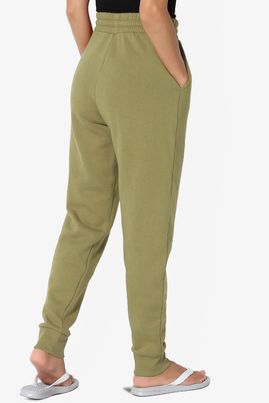 Tove Drawstring Jogger Sweatpants KHAKI GREEN_4