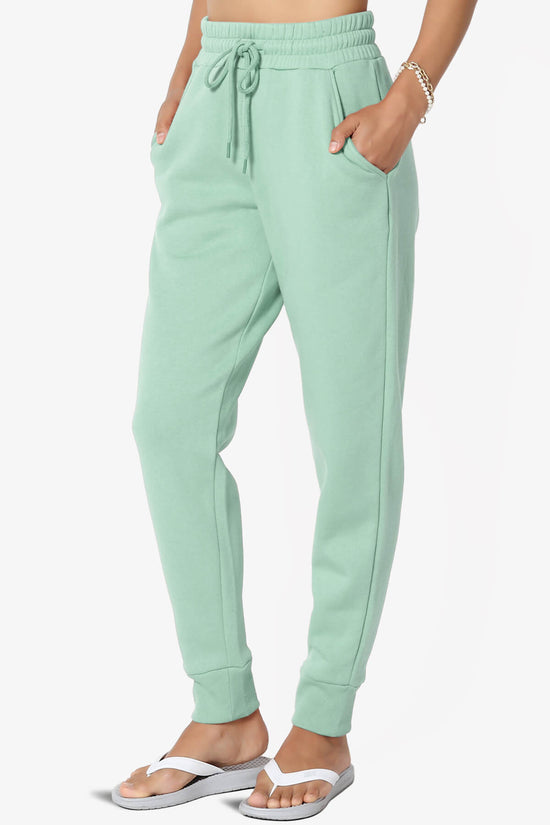 Tove Drawstring Jogger Sweatpants LIGHT GREEN_3