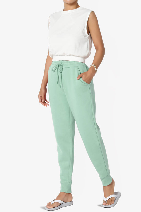 Tove Drawstring Jogger Sweatpants LIGHT GREEN_6