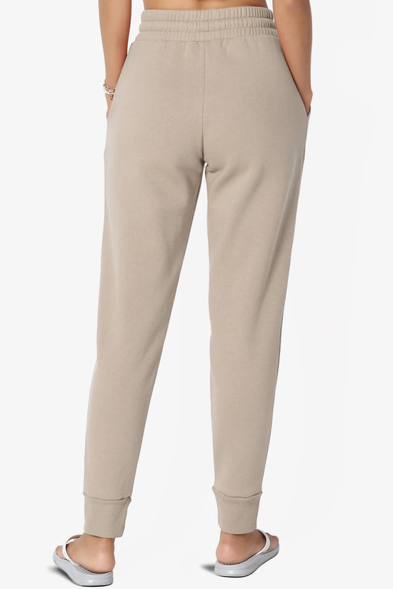 Tove Drawstring Jogger Sweatpants LIGHT MOCHA_2