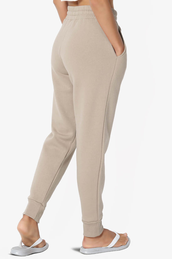 Tove Drawstring Jogger Sweatpants LIGHT MOCHA_4