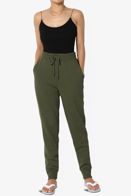 Tove Drawstring Jogger Sweatpants OLIVE_6