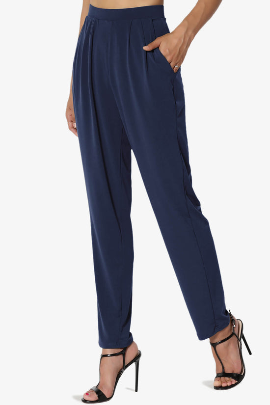 Trellis Cool Pleated Elasic Waist Pants PLUS