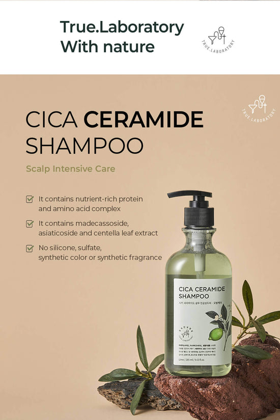 True.LAB Cica Ceramide Shampoo 285ml – Calm, Hydrate, and Rebalance Your Scalp