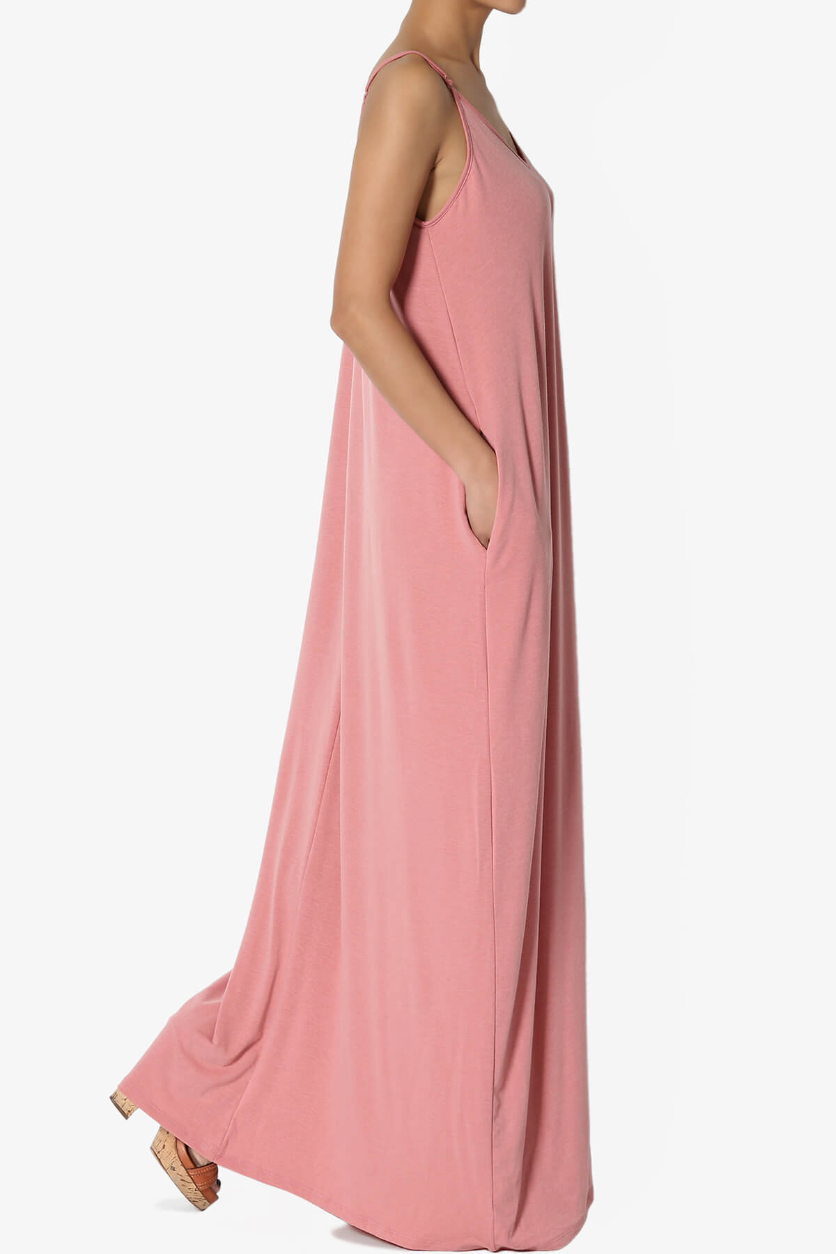 Venus Pocket Cami Maxi Dress ASH ROSE_4