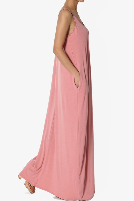 Venus Pocket Cami Maxi Dress ASH ROSE_4