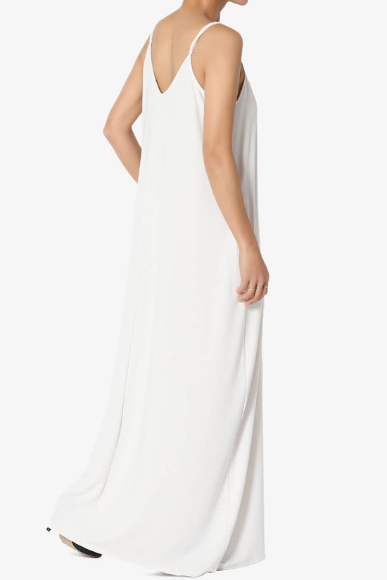 Venus Pocket Cami Maxi Dress BONE_4