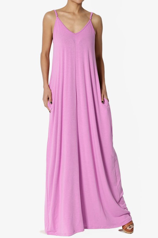 Venus Pocket Cami Maxi Dress BRIGHT LAVENDER_1