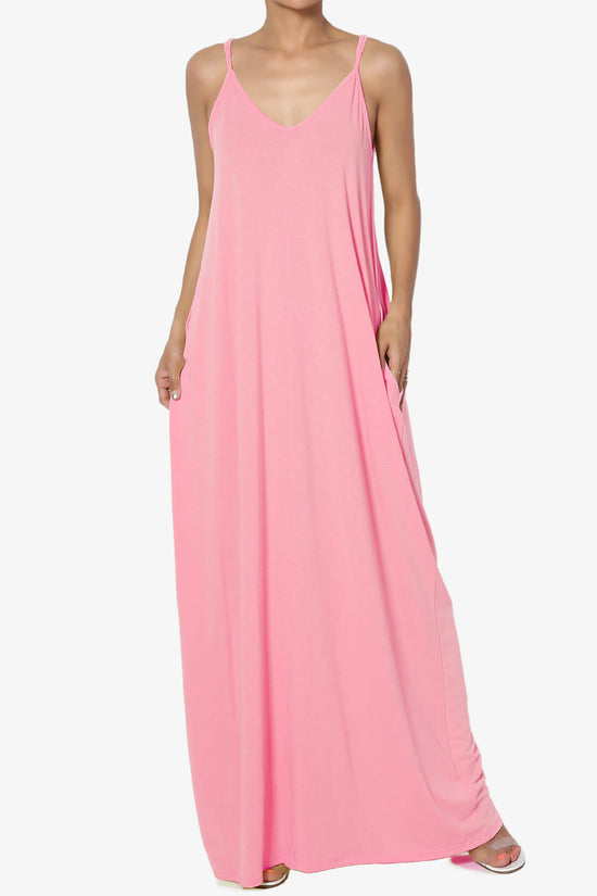 Venus Pocket Cami Maxi Dress BRIGHT PINK_1