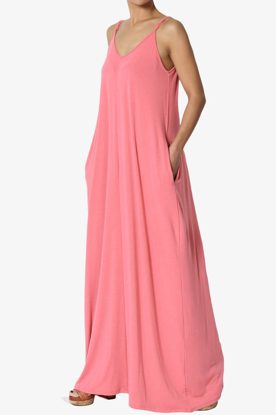 Venus Pocket Cami Maxi Dress DESERT ROSE_3