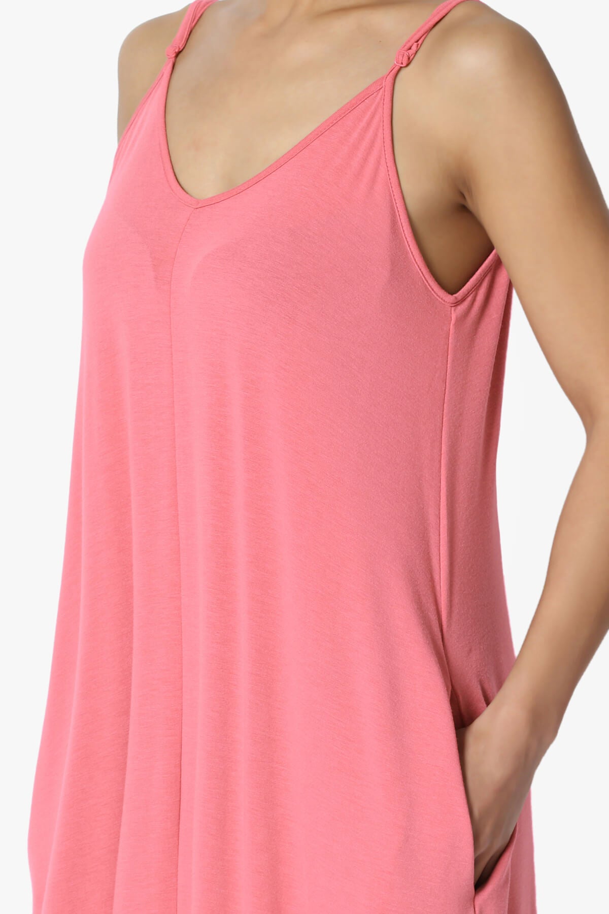 Venus Pocket Cami Maxi Dress DESERT ROSE_5