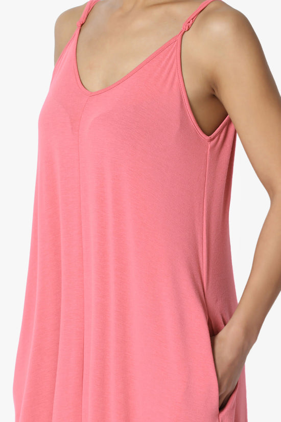 Venus Pocket Cami Maxi Dress DESERT ROSE_5