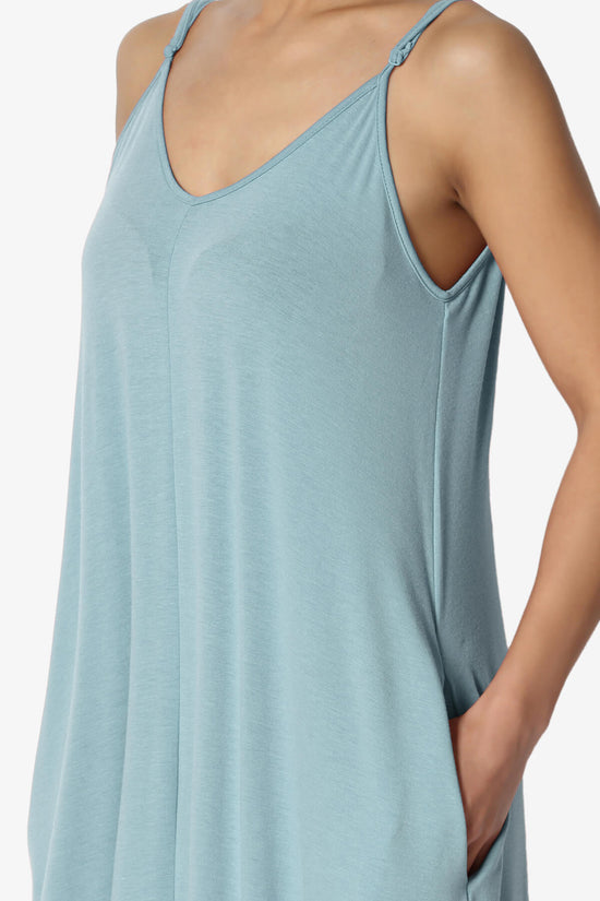 Venus Pocket Cami Maxi Dress DUSTY BLUE_5