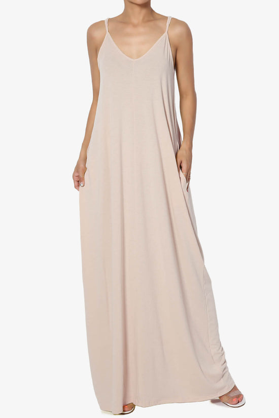 Venus Pocket Cami Maxi Dress DUSTY BLUSH_1