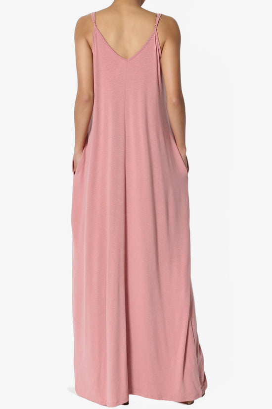Venus Pocket Cami Maxi Dress DUSTY ROSE_2
