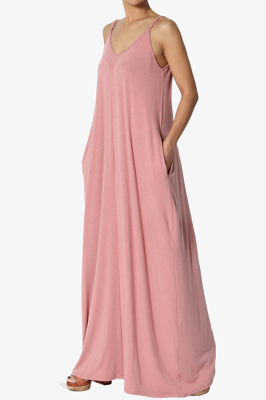 Venus Pocket Cami Maxi Dress DUSTY ROSE_3