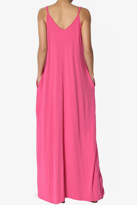 Venus Pocket Cami Maxi Dress FUCHSIA_2