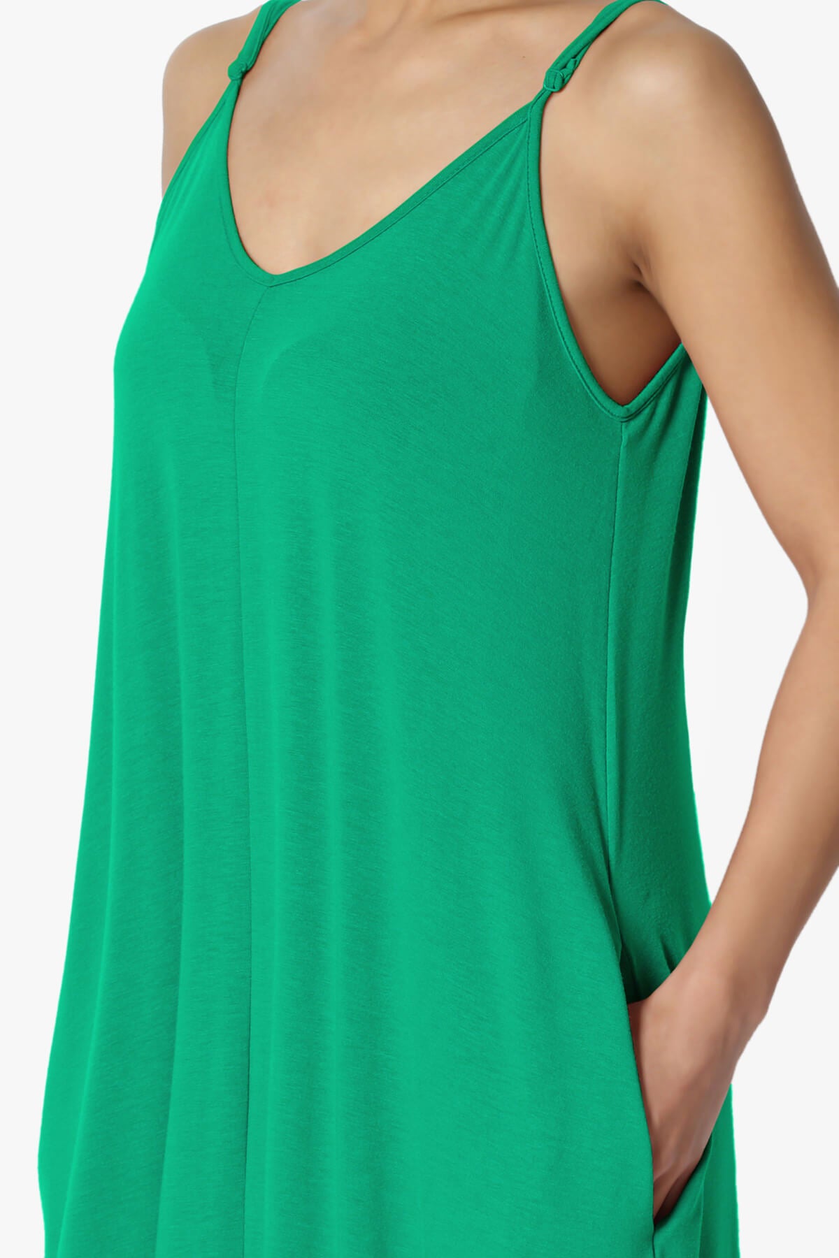 Venus Pocket Cami Maxi Dress KELLY GREEN_5