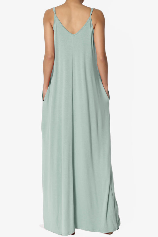 Venus Pocket Cami Maxi Dress LIGHT GREEN_2