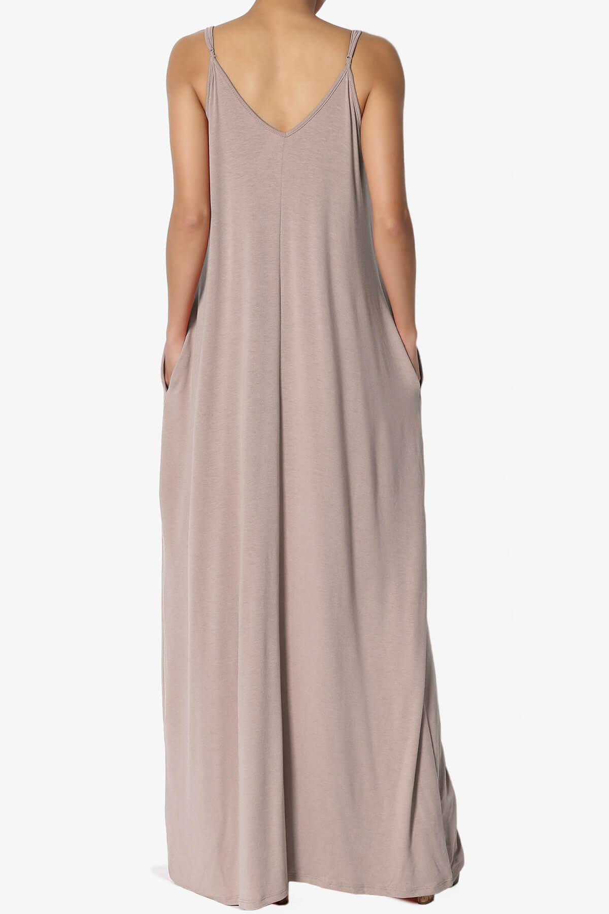 Venus Pocket Cami Maxi Dress LIGHT MOCHA_2