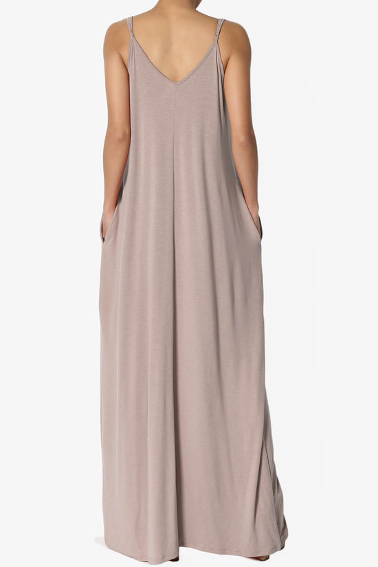 Venus Pocket Cami Maxi Dress LIGHT MOCHA_2