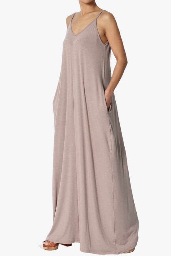 Venus Pocket Cami Maxi Dress LIGHT MOCHA_3