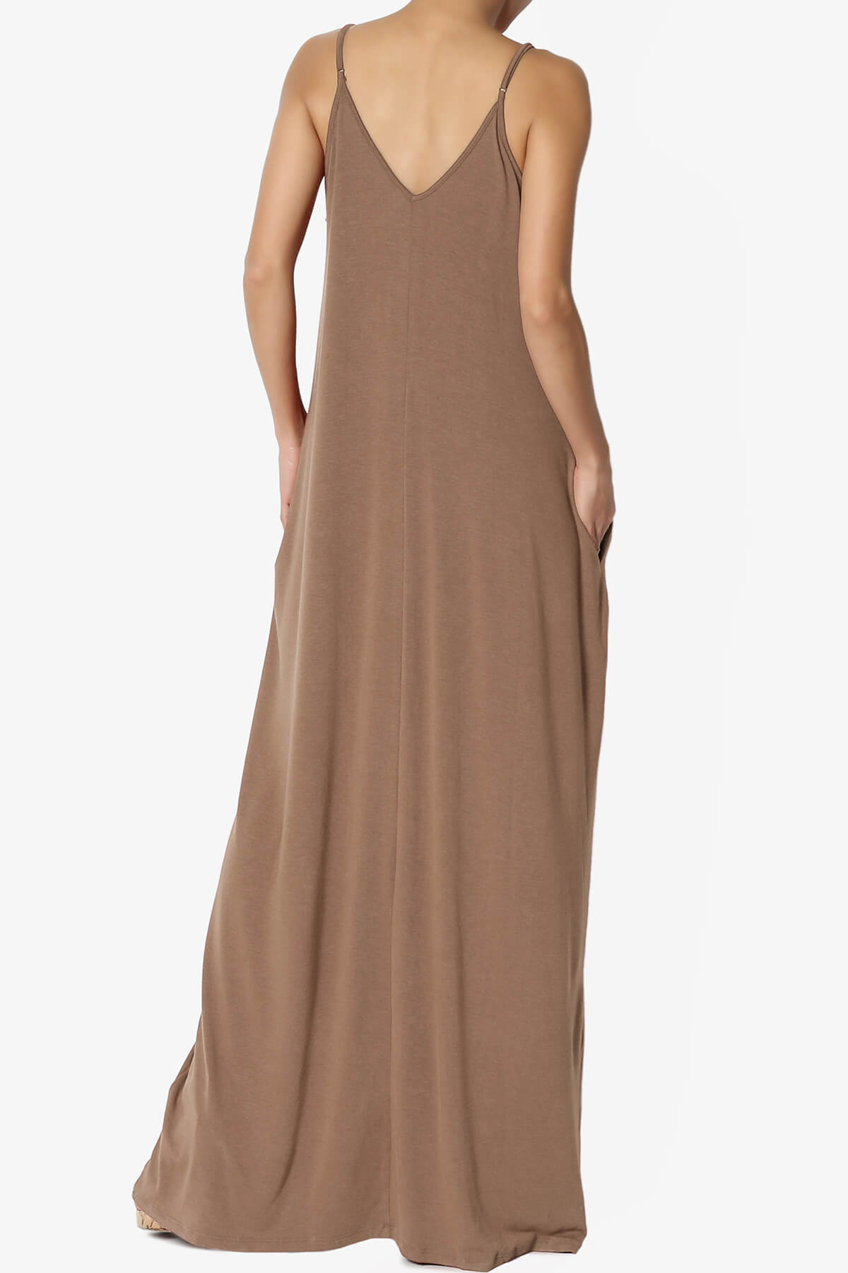 Venus Pocket Cami Maxi Dress MOCHA_2